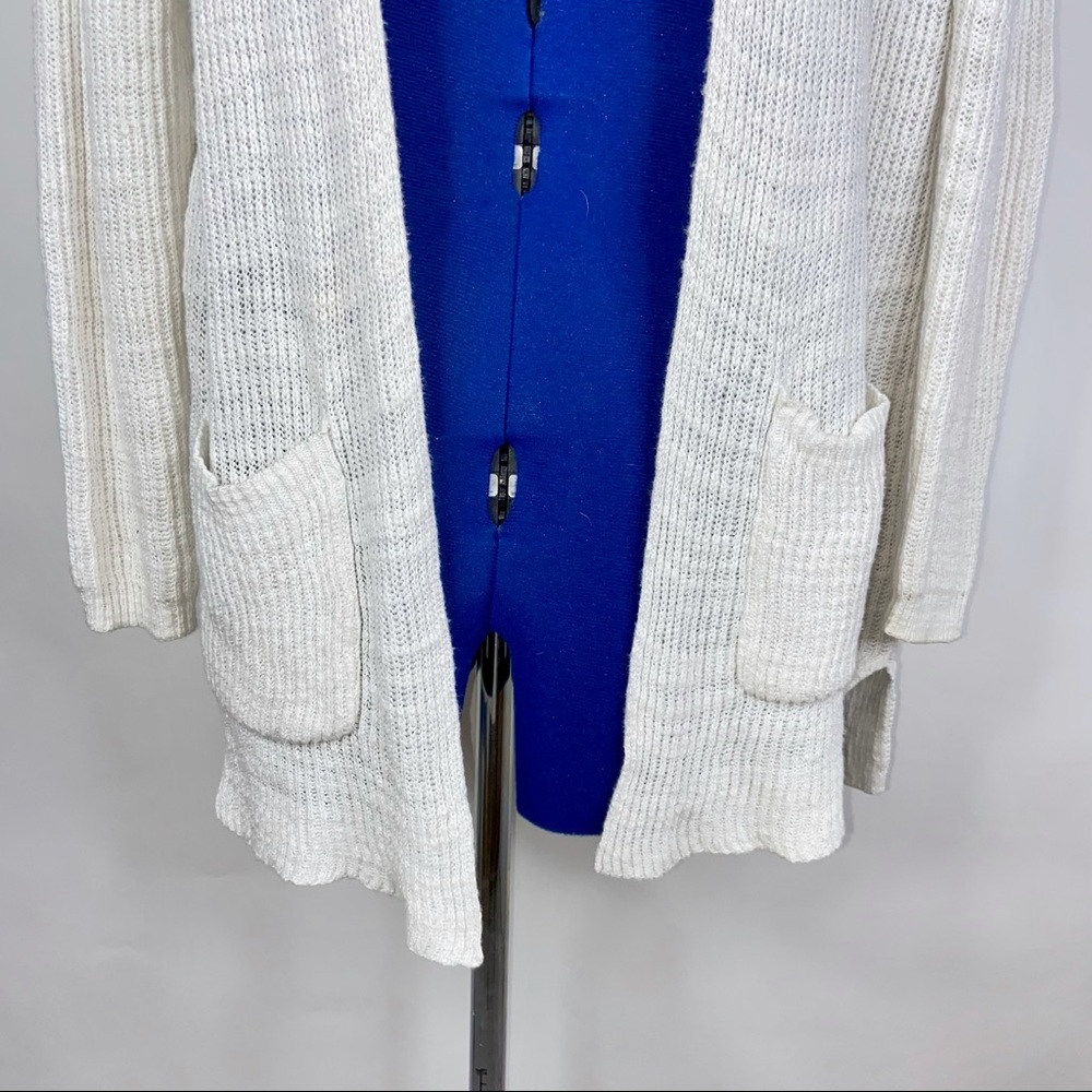 Madewell Off White Postcript Ribbed Cardigan - image 8